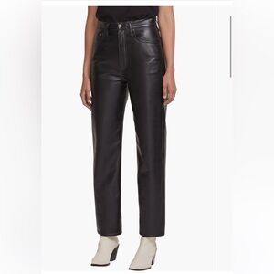 AGOLDE '90s Pinch Waist Recycled Leather High Waist Pants